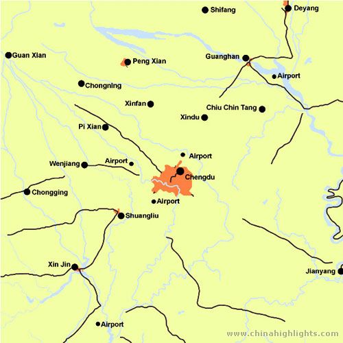 chengdu area map